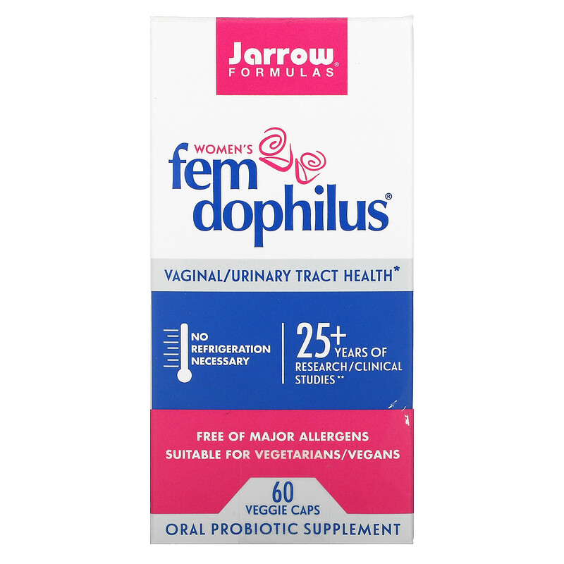 Jarrow Formulas, Fem Dophilus, добавка для женщин, 60 растительных капсул