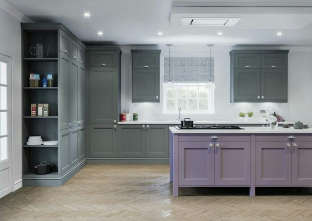 purple kitchen designs