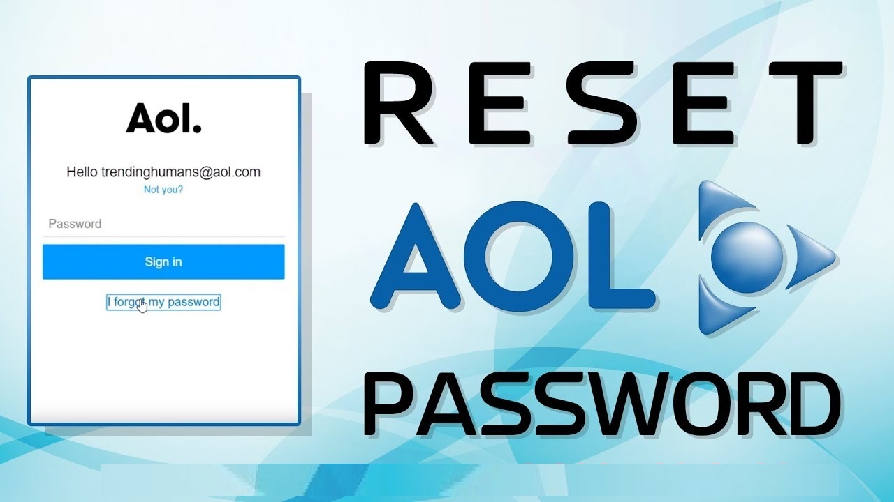 How do I Reset AOL Password 99 Info Tech Help