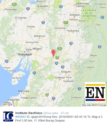 Sismo en Bucay temblor bucay