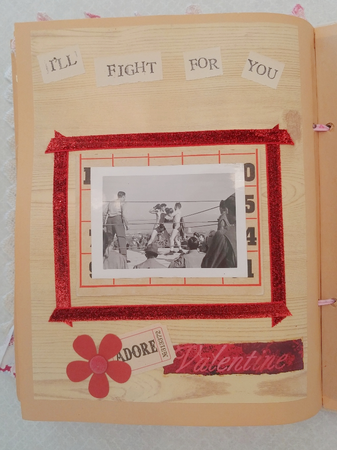 altered book page