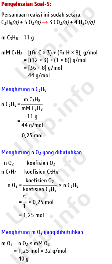 Soal Stoikiometri Reaksi Urip Dot Info