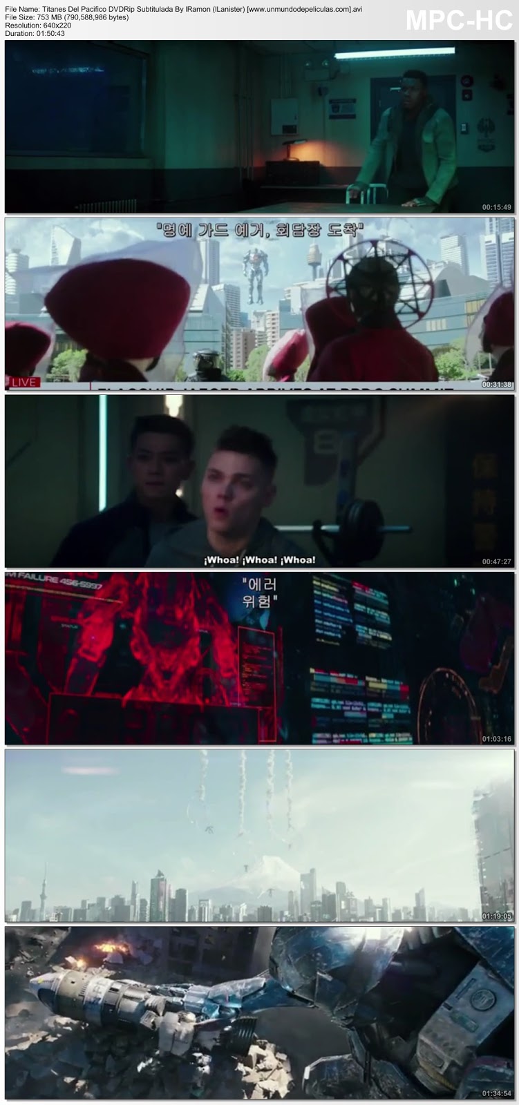 Capturas de la película.