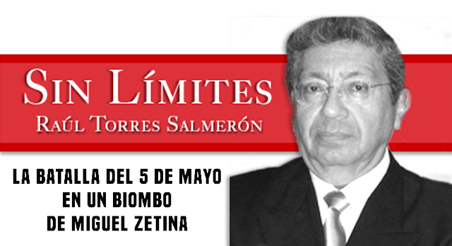 La batalla del 5 de Mayo en un biombo de Miguel Zetina