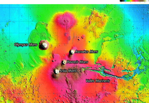 MARTE MARTE L'ALTOPIANO VULCANICO DI THARSIS. by Giovanni