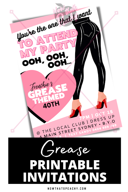 Free Grease Printables Free Grease Printables