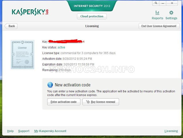 kaspersky internet security 2013 Key product