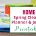 Home Spring Cleaning Planner Checklist and Journal Printables