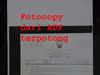 Hasil Fotocopy terpotong dari adf  IR 5075
