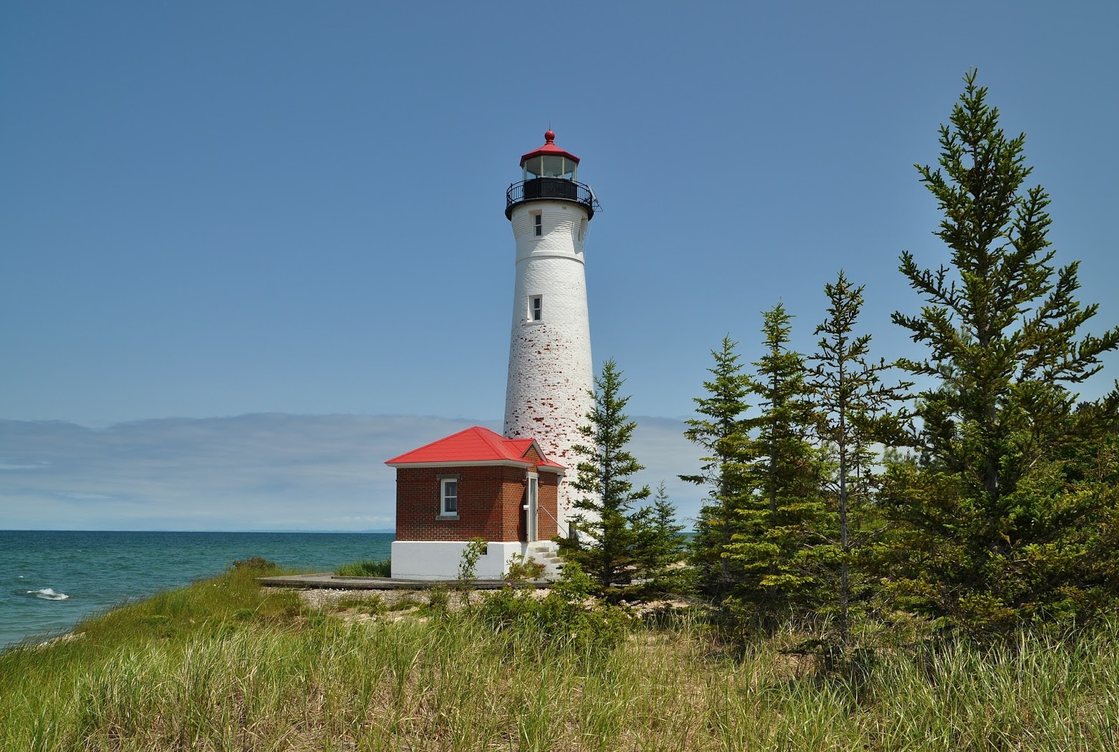 WC-LIGHTHOUSES: CRISP POINT LIGHTHOUSE-MICHIGAN
