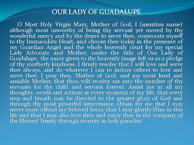 Prayer to Our Lady of Guadalupe