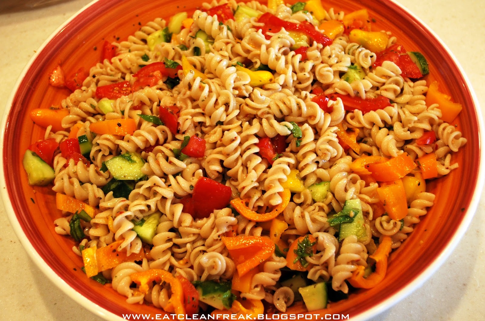 CLEAN FREAK {clean} Tuscan Herb Pasta Salad