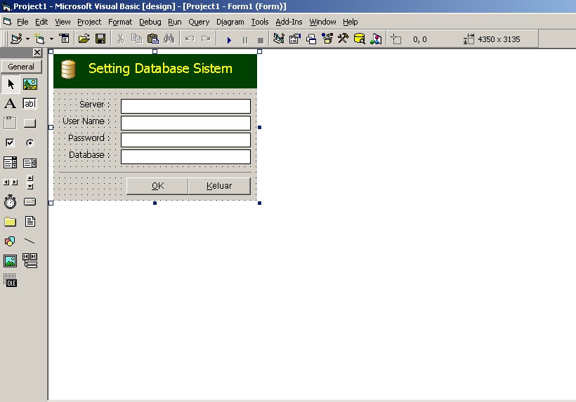 Cara Membuat Form Koneksi Database Mysqlserver Menggunakan Vb6