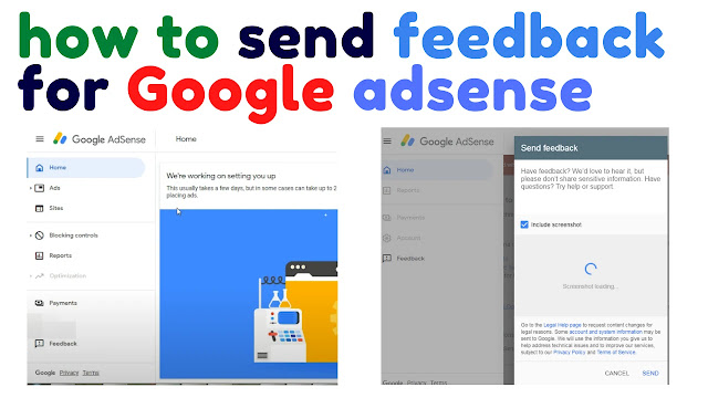 how to send feedback for Google adsense how to send feedback for Google adsense