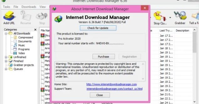 Serial Key Idm 6 36 Build 7 Update 2020 With Crack Full Version Serial Number Key Software And Game Full Version