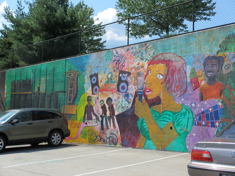 Pittsburgh Murals and Public Art Duquesne Park N Ride mural by MLK