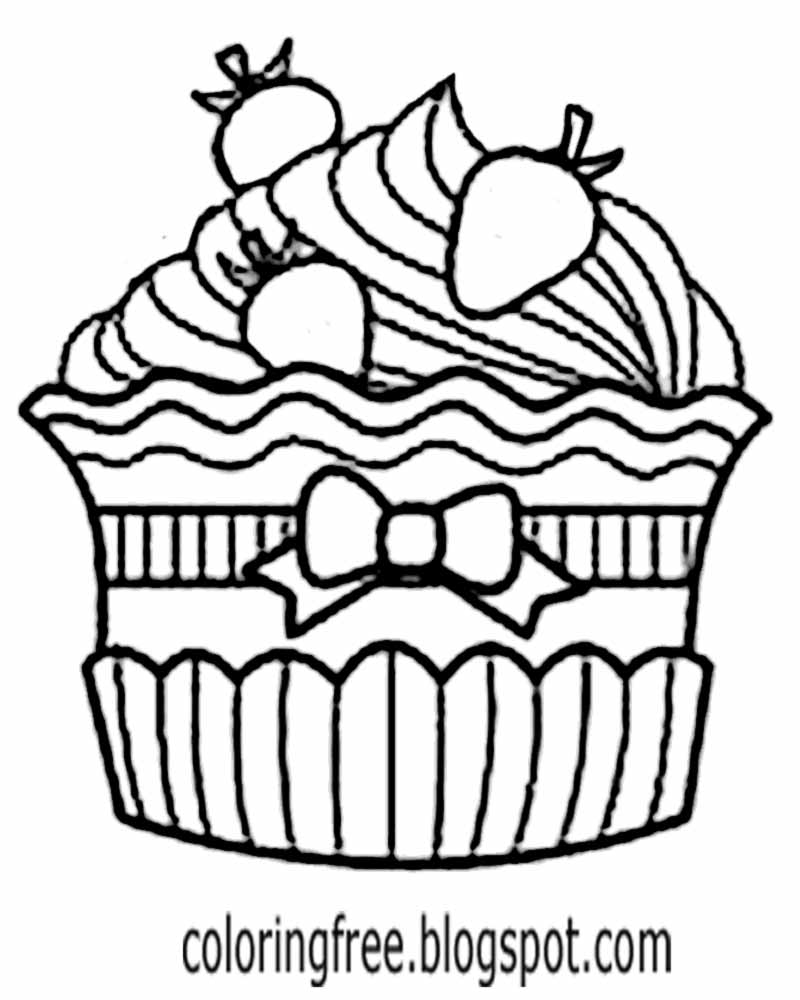 How To Draw a Cupcake - Rainbow Printables