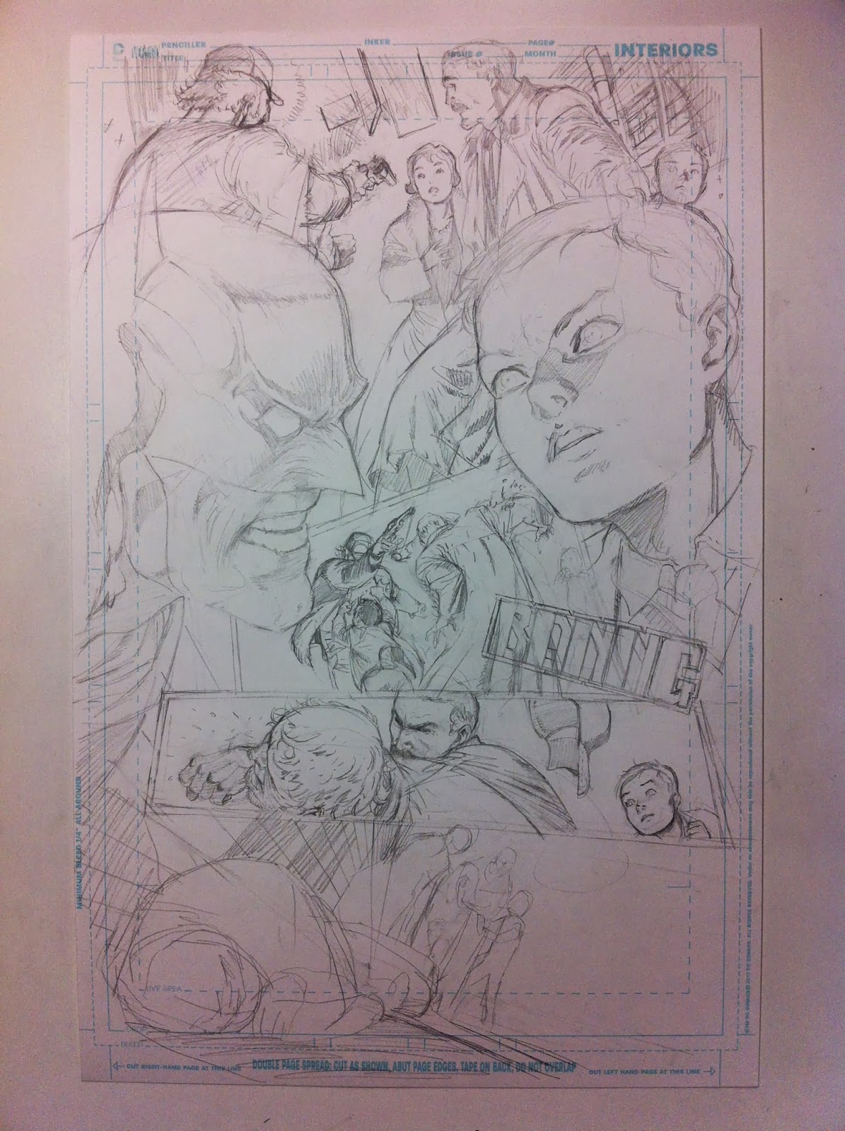 Making of a page: DETECTIVE COMICS 27: "Sacrifice" page 2 by Guillem March