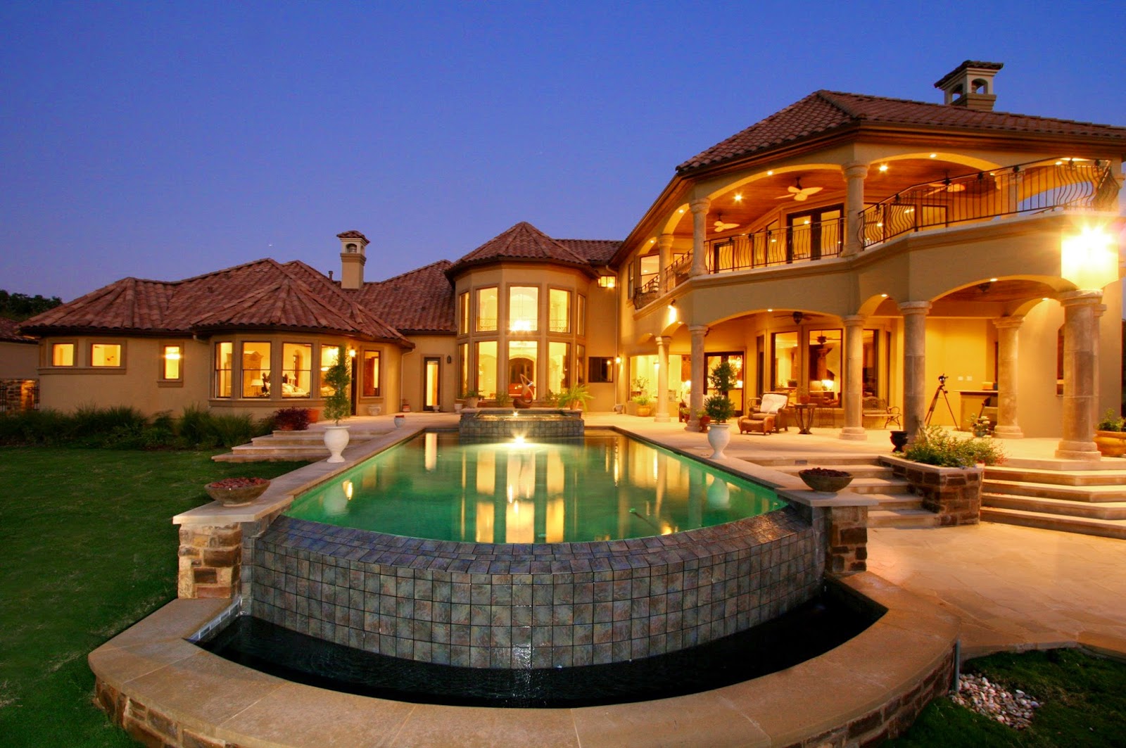 Mediterranean House Plans with Pools - Home Designs