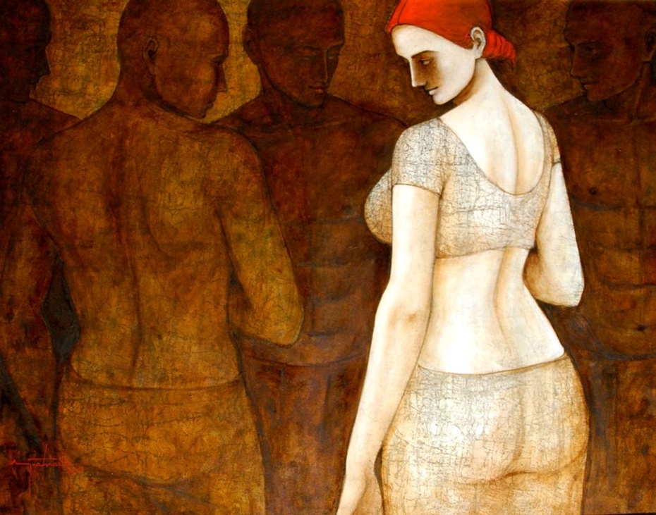 Asit Kumar Patnaik, 1968 Figurative painter Tutt'Art Pittura
