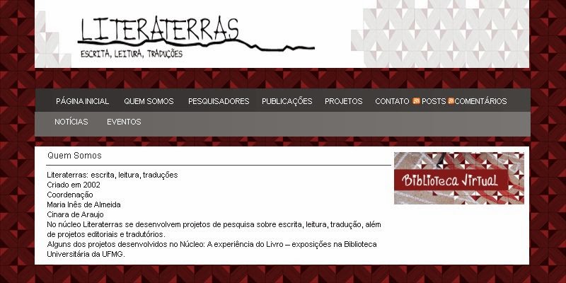 Literaterras: escrita, leitura, traduções