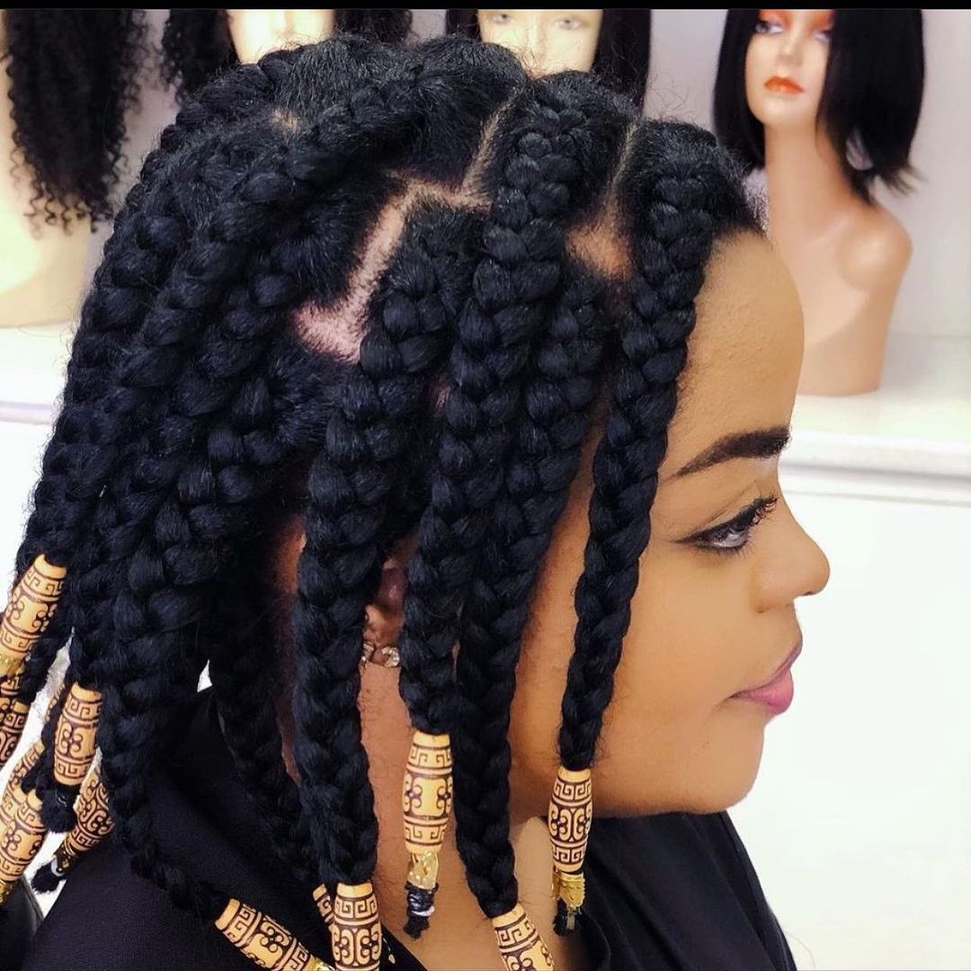 Simple Braids Hairstyles Pictures 2021 for Rounded Face