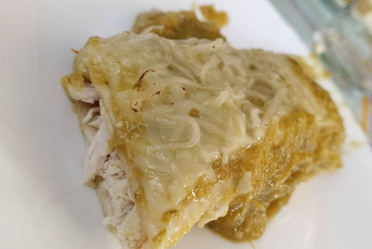 Enchiladas en salsa verde