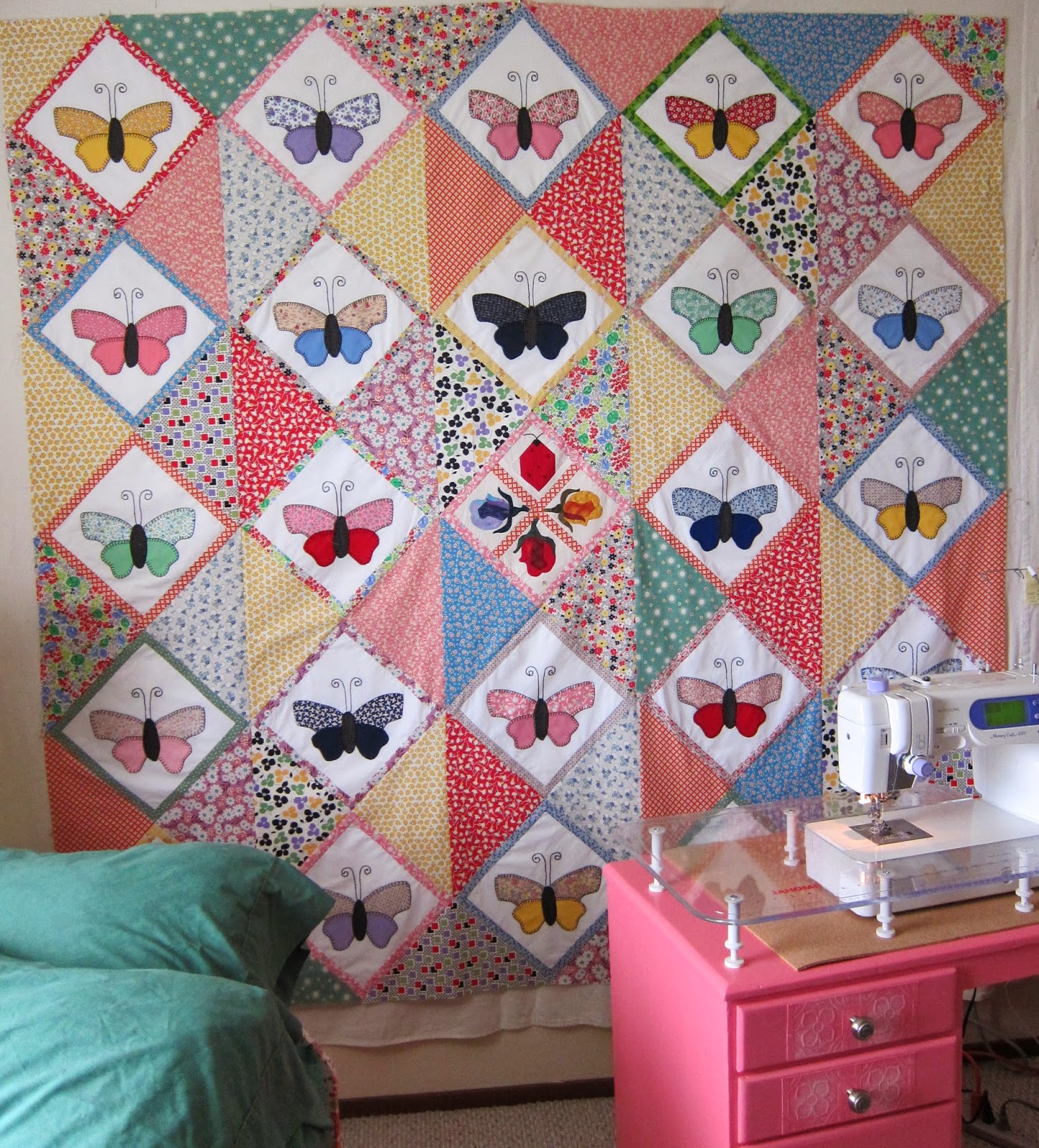 Thinking Out Loud Butterfly Quilt Borders