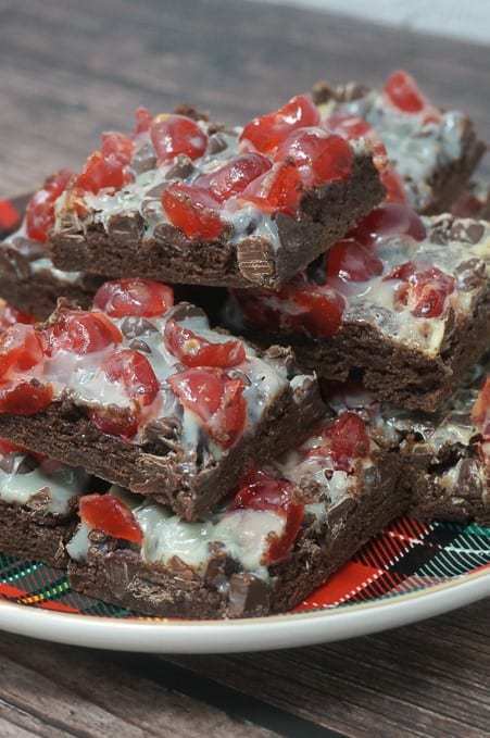 Chocolate Covered Cherry Brownies