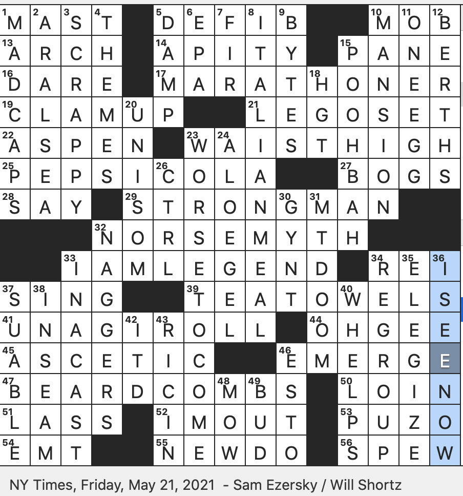 Maker Of The Ring In The Lord Of The Rings Nyt Crossword Rex Parker Does the NYT Crossword Puzzle: Toxic protein prepared on