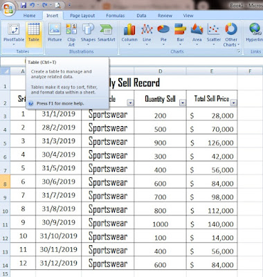 how to insert table in excel cell, what is insert table in excel