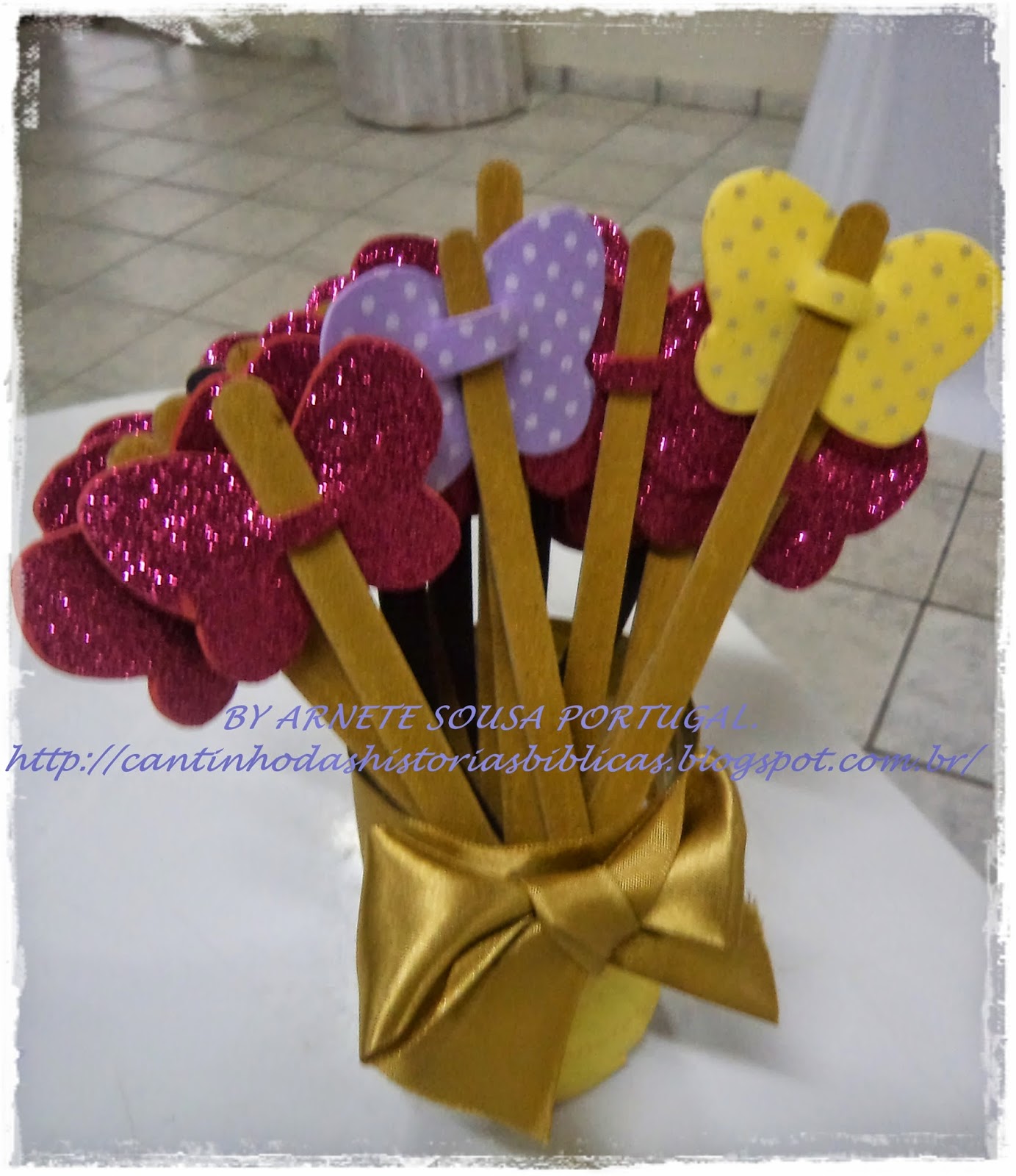 Lembrancinha para o dia dos pais feito pelos alunos