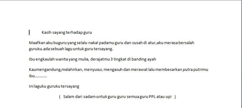 Surat Cinta Dari Muridku Tersayang Pedagogik