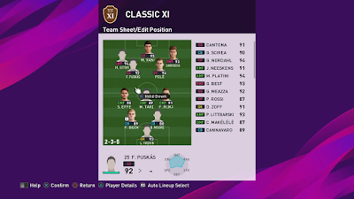 eFootball PES 2020 My Classic Teams by Jiangwei