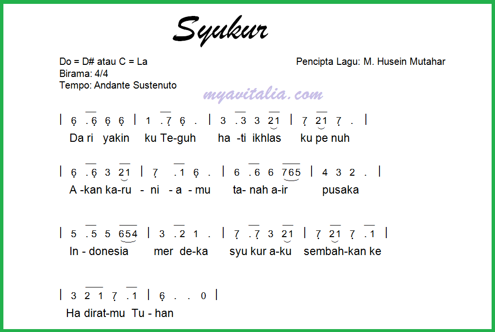 Jika pada sebuah lagu bertempo andante maka lagu tersebut dinyanyikan secara