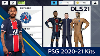 Paris SaintGermain (PSG) 202021 Logo & Kits  DLS 21