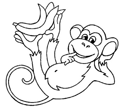 Desenhos para colorir de desenho do macaco botas dançando para colorir  