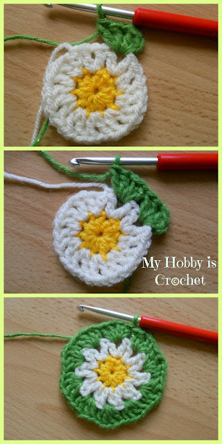 Crochet Daisy / Flower Coaster -  Free Pattern with Tutorial