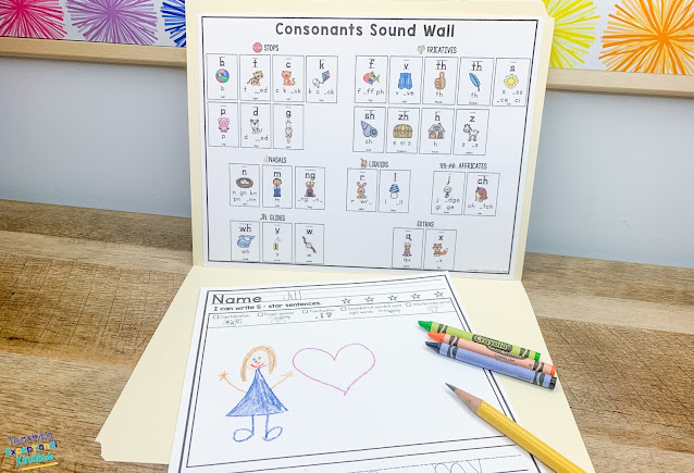 How to create a space-saving sound wall for your classroom.  Make the shift from word wall to sound wall and help students to become better writers with a sound wall in their writing folders.