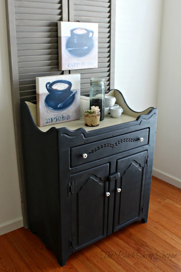 Refinished Dry Sink with Chalk Paint 