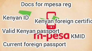 Identification document for Mpesa Registration| Mpesa Registration