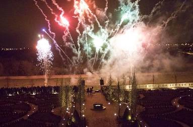 Fuente, Inauguración Jardines