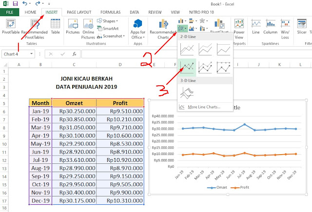 Membuat Diagram Pada Excel