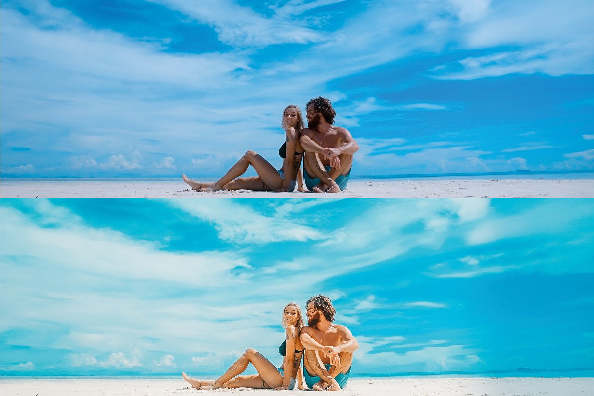 Preset Camera Raw & Mobile - Beach Vibes Presets ( XMP, DNG)