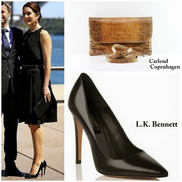 Crown Princess Mary's LK Bennett Shoes and Carlend Copenhagen Clutch