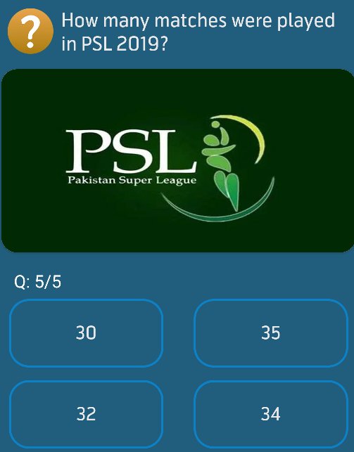 How many matches were played in PSL 2019?