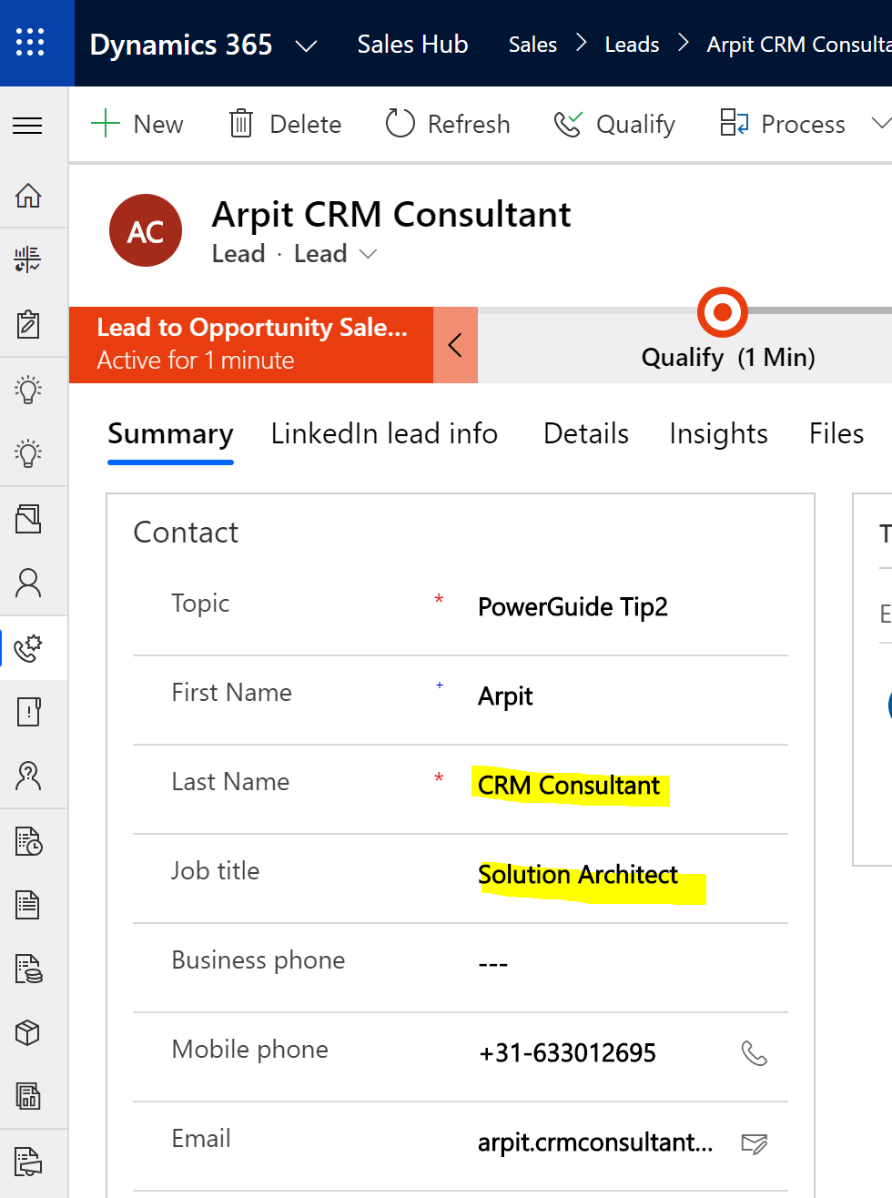 Arpit's Dynamics 365 Blog PowerApps Patch/Upsert record in Dynamics