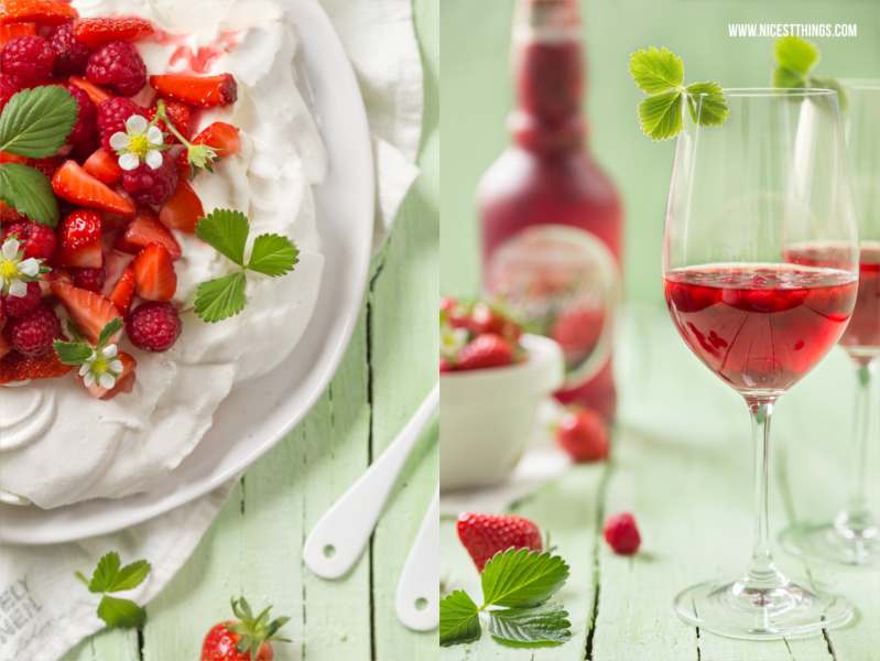 Pavlova Rezept Pavlova Torte Erdbeeren Himbeeren Sahne baiser #pavlova #meringue #baiser #torte #sahne #pavlovarezept #erdbeeren #himbeeren