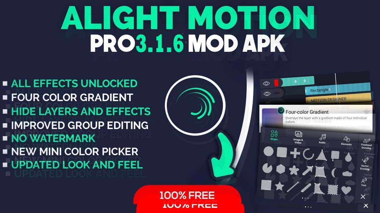 Download Apk Mod Alight Motion Pro 3.6.1 Unlock All, No Watermark Pikipo