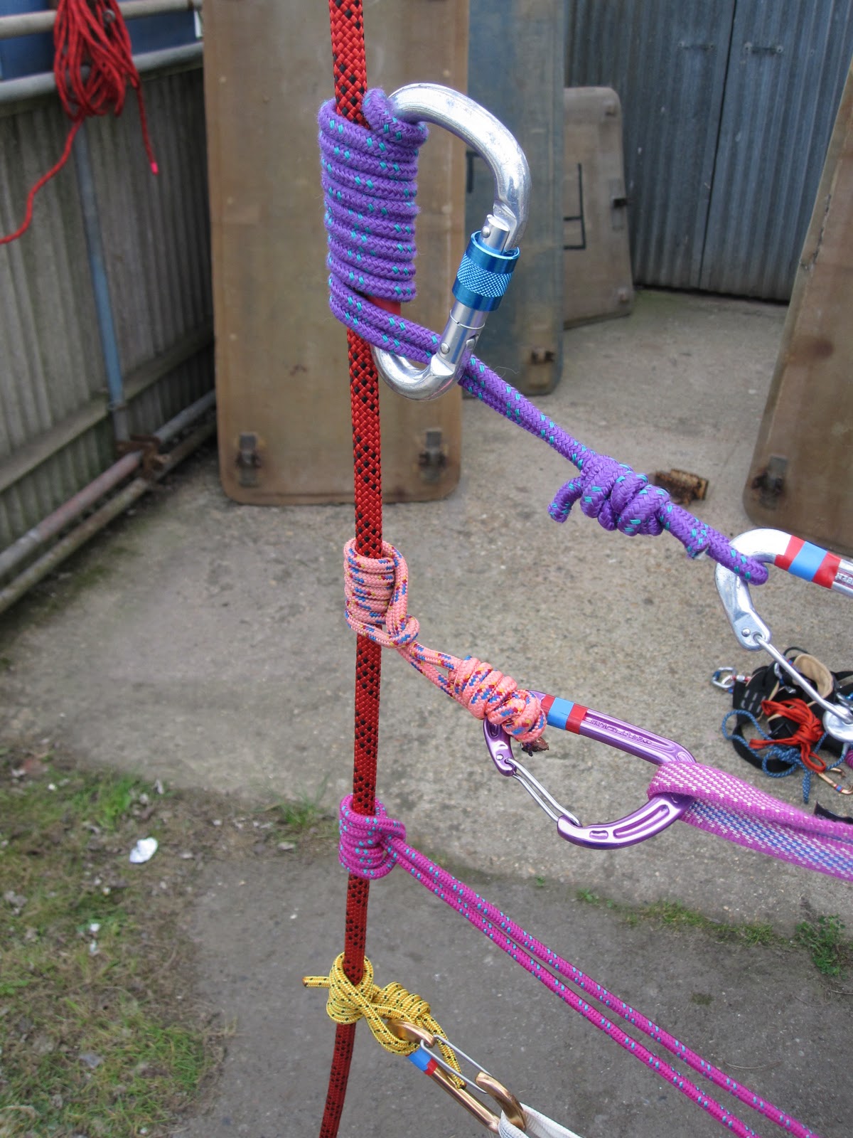 Rob Thornton's Solo Mountaineering Blog. CHICKEN CHAINS AND PRUSIKS (A